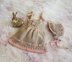 Little Bo-Peep Baby Dress, Bonnet and bootie set (0 to 24 months)