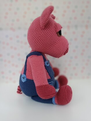 Crochet Amigurumi Toy Pig Pattern - Ziggy the Piggy