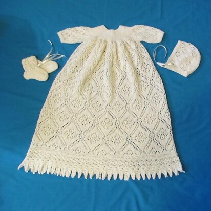 Rose Trellis Christening Gown