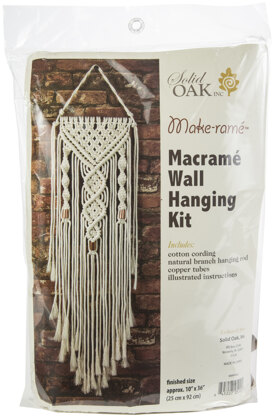 Solid Oak Dual Sprials Macrame Kit