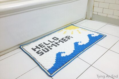 Hello Summer Bath Mat