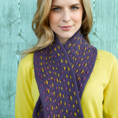 Stitched Up Scarf in Lion Brand Vanna's Choice - L0046