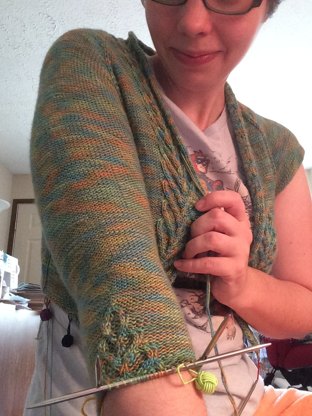 My First Hand-Knit Cardigan