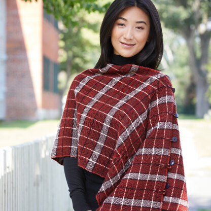 Valley Yarns #211 Perfectly Plaid Poncho PDF