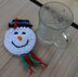 Holiday Snowman Magnet and Coaster