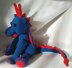 Denzel the Dragon - UK Terminology - Amigurumi