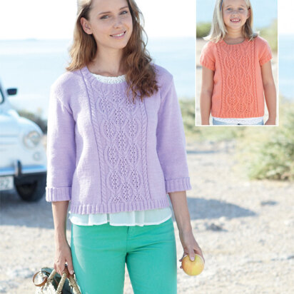 Girl's and Woman's Sweaters in Sirdar Country Style DK - 7034 - Downloadable PDF