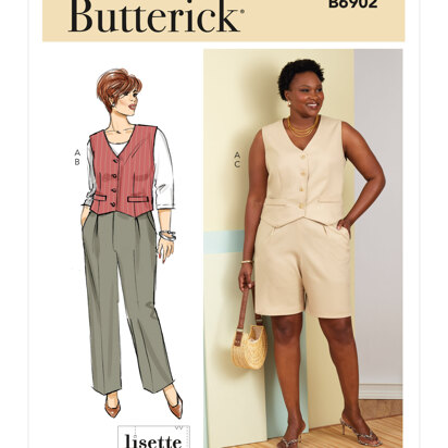 Butterick Women's Vest, Pants and Shorts B6902 - Sewing Pattern