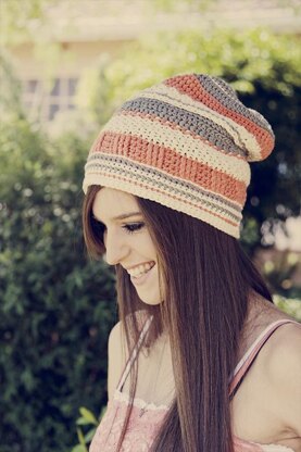 Reversible Textured Slouch Beanie