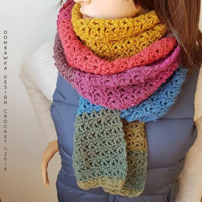 Rustic Rainbow Scarf