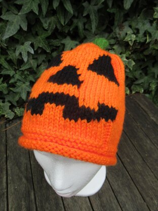 Halloween Pumpkin Hat & Pumpkin