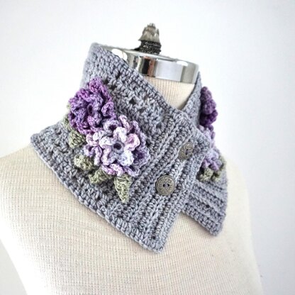 Floral Petunia Lace Scarf