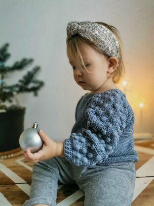 Princess Bobble Crochet Pattern baby jumper