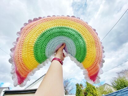 Happy Highland Rainbow Cushion