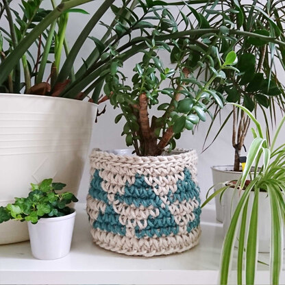 Volano Basket in Hoooked Jute - Downloadable PDF