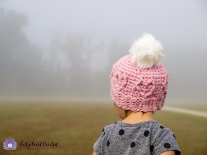 Chunky Cabled Heart Hat