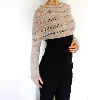 Oatmeal Crop Sweater