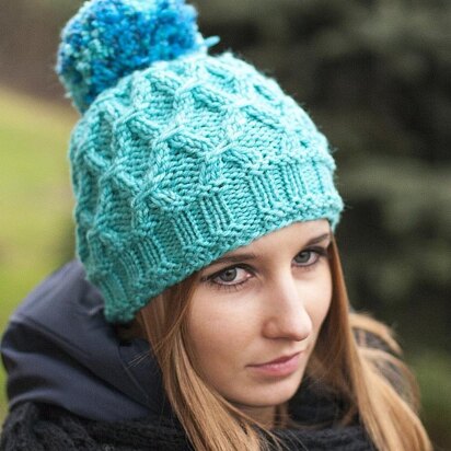 Pomponious Hat - knitting pattern