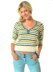 Striped Rib Twist Jumper