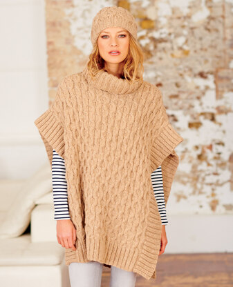 Poncho and Hat in Rico Fashion Alpaca Dream - 471 - Downloadable PDF