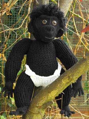 Cilla The Ugly Baby Gorilla Superfast knitting pattern