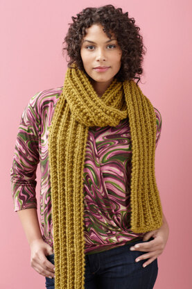 Brisbane Scarf in Lion Brand Wool-Ease Thick & Quick - 90619AD