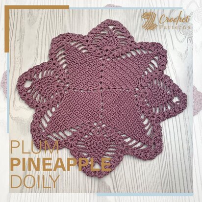 Plum Pineapple Doily