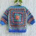 Kids Scrapbusting Granny Square Jumper