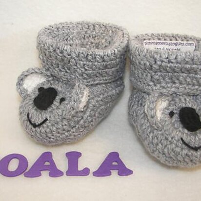 Koala Bear Baby Booties