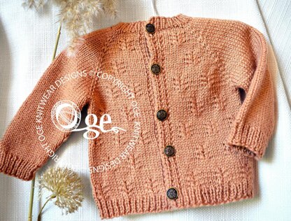 Cinnamon Top Down Cardigan - P273