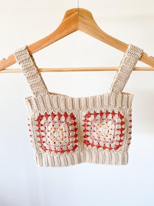 Belinda granny square crop top