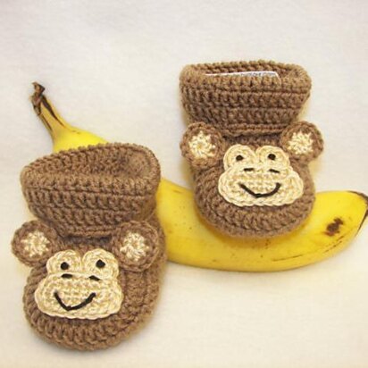 Monkey Baby Booties