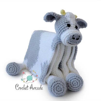 Cuddle and Play Cow Crochet Blanket King Cole Comfort Chunky