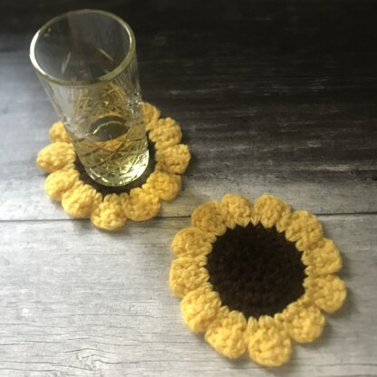 Sunflower coasters