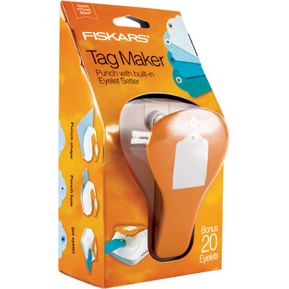 Fiskars 3-In-1 Tag Maker Punch - Standard