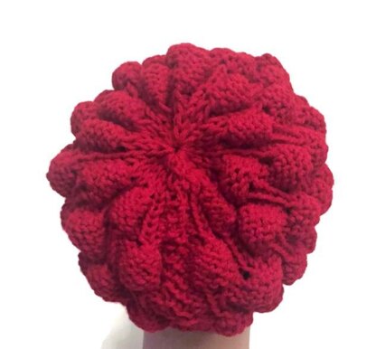 Strawberry stitch hat