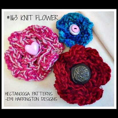 1163 - Knit Flower