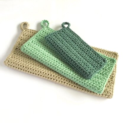 Simple Washcloth in 3 Sizes