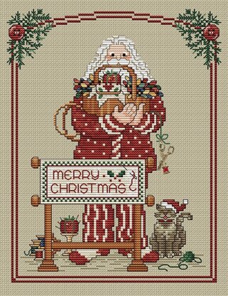 Sue Hillis Designs Stitching Santa - L224 - Leaflet