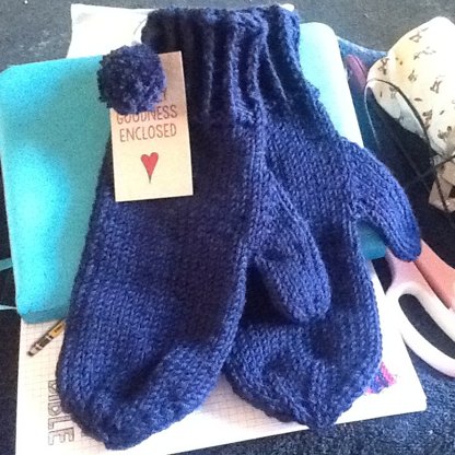 Matching mittens for Bernadette