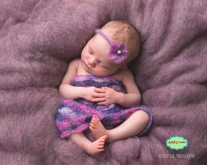 Newborn Lace Dress and Headband Photo Prop