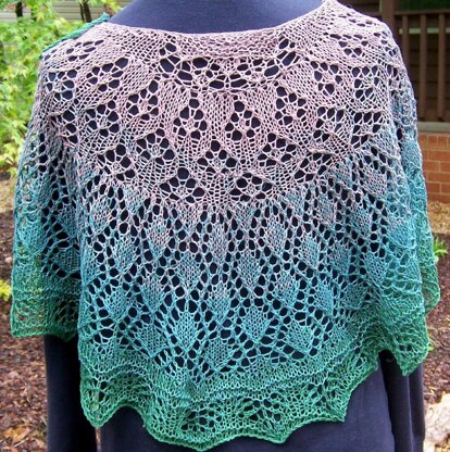 Summer in the Vineyard shawl