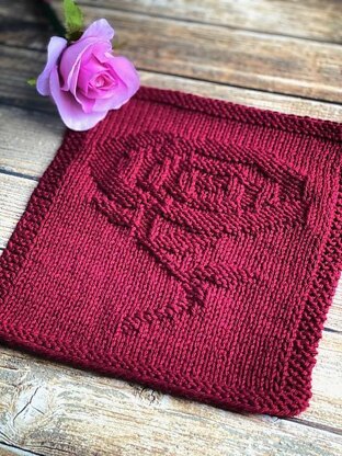 Rocky Mountain Rose Dishcloth