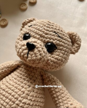 Teddy Bear Ollie Crochet Pattern + Romper