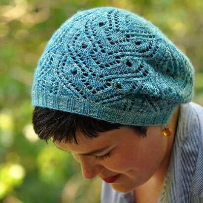 Lacy Screech Owls Hat - knitting pattern