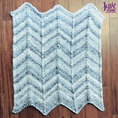 Chunky Chevron Baby Blanket