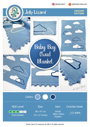 Baby Boy Cloud Blanket