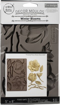 Prima Marketing Re-Design Mould 5"X8"X8mm - Winter Blooms