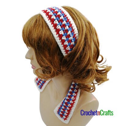 Striped Crochet Headband Pattern