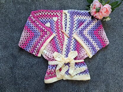 Crochet Kimono Hexagon Cardigan Pattern